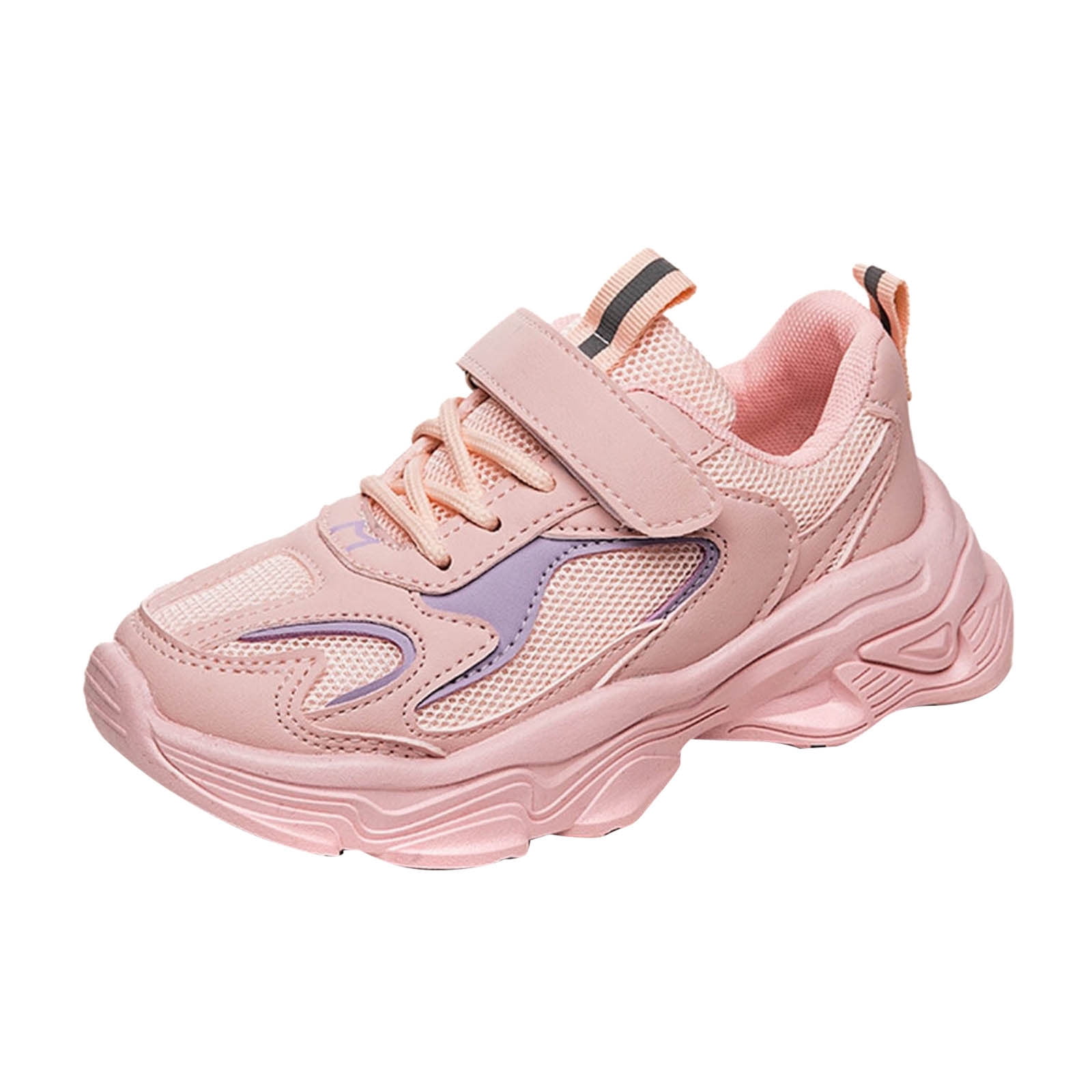 B91xZ Sneakers for Girls Color Gradient Light Shoes Dad Shoes Lace Up Soft  Soles (Pink, 11.5 Little Child) - Walmart.com